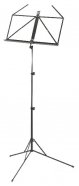 K&M 10100-013-55 пюпитр складной, цвет Black, высота от 650 до 1225 мм, размер 'стола' 430х215 мм, м от музыкального магазина МОРОЗ МЬЮЗИК