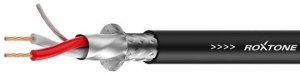 КОММУТАЦИЯ, РАЗЪЕМЫ, ПЕРЕХОДНИКИ ROXTONE DMX022/200 кабель DMX D=5.8 мм, 2x0.22mm2, AWG24, в бухте 200 м, цвет черный, бухта 200 м