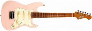 JET JS-300 Mini PK (junior) 3/4 электрогитара с уменьшенной мензурой 578 мм, Stratocaster, корпус липа, 22 лада, SSS, tremolo, цвет РОЗОВЫЙ от музыкального магазина МОРОЗ МЬЮЗИК