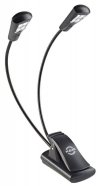 K&M 12246-000-55 подсветка для пюпитра двойная светодиодная, 8 LED, чёрная от музыкального магазина МОРОЗ МЬЮЗИК