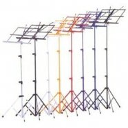 BRAHNER MSP-11/YW Пюпитр (подставка для нот) жёлтый, металлический, складной, облегченный, с пластик от музыкального магазина МОРОЗ МЬЮЗИК