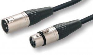 КОММУТАЦИЯ, РАЗЪЕМЫ, ПЕРЕХОДНИКИ ROXTONE DMXX200/2 кабель цифровой (2x0.22 мм2, D=6 мм), XLR(3P)(RX3F-NT) - XLR(RX3M-NT), длинна 2 м