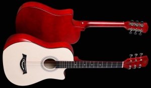 Foix FFG-3860C-NAT акустическая гитара 38" с вырезом, композит, цвет натуральный от музыкального магазина МОРОЗ МЬЮЗИК