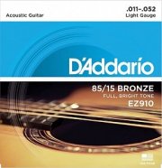 D'Addario EZ910 AMERICAN BRONZE 85/15 струны для акустической гитары Light 11-52 от музыкального магазина МОРОЗ МЬЮЗИК