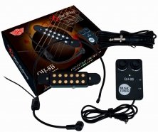 GH QH-8B звукосниматель (пьезодатчик) для акустических гитар встраиваемый в резонаторное отверстие, электромагнитный от музыкального магазина МОРОЗ МЬЮЗИК