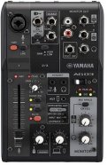 YAMAHA AG03MK2 Black 3-канальный микшер для потокового вещания с аудиоинтерфейсом USB, черный от музыкального магазина МОРОЗ МЬЮЗИК