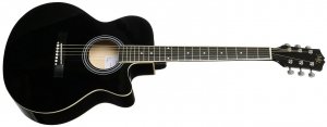 MARTIN ROMAS MR-440 BK гитара акустическая с вырезом 40" Dreadnought, цвет чёрный от музыкального магазина МОРОЗ МЬЮЗИК