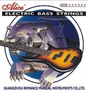 Alice A606(5)-M комплект струн для 5-струнной бас-гитары, сталь / сплав никеля 45-65-85-130 от музыкального магазина МОРОЗ МЬЮЗИК