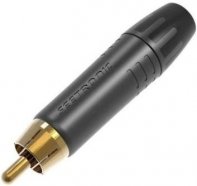 КОММУТАЦИЯ, РАЗЪЕМЫ, ПЕРЕХОДНИКИ Seetronic MT380, кабельный разъем RCA (штекер), черный металлический корпус контакты покрыты золотом, под кабель диаметром от 3.5-6.5 мм.