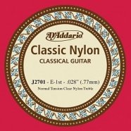 D'Addario J2701 Classical Отдельная 1-ая струна для классической гитары, нейлон, нормальное натяжени от музыкального магазина МОРОЗ МЬЮЗИК