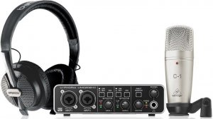 Behringer U-PHORIA STUDIO PRO - комплект для записи с USB аудиоинтерфейсом, конденсаторным микрофоном от музыкального магазина МОРОЗ МЬЮЗИК