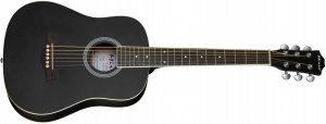 Mirra WM-3411-BK гитара акустическая уменьшенный дредноут 34", корпус липа, цвет чёрный матовый от музыкального магазина МОРОЗ МЬЮЗИК