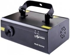 LS Systems Multi Sunny Лазер, мультиэффект, 100mW-R + 40mW-G, управление: DMX-512 (8 каналов), Auto, от музыкального магазина МОРОЗ МЬЮЗИК