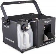 STAGE4 ATMOS HAZE 1000 генератор тумана 1000Вт, 340 м3/мин, DMX512, LCD-дисплей, DMX: 2, 4л, PowerCon, 220В, 50Гц, (ШхВхГ): 396 x 280 x 372мм, 7,9кг   от музыкального магазина МОРОЗ МЬЮЗИК