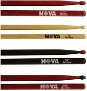 Vic Firth N2BNB барабанные палочки (черного цвета), тип 2B с нейлоновым наконечником, материал орех, длина 16 1/4", диаметр 0.630", серия NOVA от музыкального магазина МОРОЗ МЬЮЗИК