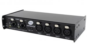 Siberian Lighting LightGate C4 ArtNet-DMX 4-х портовый контроллер со встроенным двухпортовым Ethernet-свитчом и встроенным блоком питания от музыкального магазина МОРОЗ МЬЮЗИК
