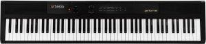 Artesia Performer Black фортепиано цифровое 88 кл., 12 тембров, 32 полифония, 3-и слоя семплинга, метроном, DSP, USB, 4х10Вт, пюпитр, педаль, 9 кг от музыкального магазина МОРОЗ МЬЮЗИК