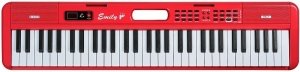 EMILY PIANO EK-7 RD портативный синтезатор КРАСНЫЙ 61 клавиша, 64 полифония, 900 тембров, 700 ритмов, обучение, память, динамики 2х5 Вт от музыкального магазина МОРОЗ МЬЮЗИК