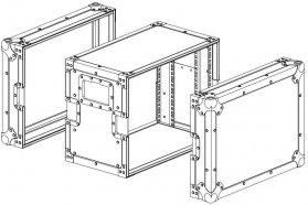 IMLIGHT RC9-240-8U рэковый кейс глубиной (x) мм и высотой U (см. артикул), DIN рейка с 2-х сторон, ламинированная фанера 9 мм от музыкального магазина МОРОЗ МЬЮЗИК