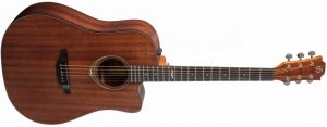 FLIGHT D-165CE SAP электроакустическая гитара с вырезом, верхняя дека и корпус сапеле, цвет натуральный от музыкального магазина МОРОЗ МЬЮЗИК