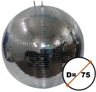 STAGE4 Mirror Ball 75 зеркальный диско-шар D=75см, размер ячеек 10x10мм, стекло (зеркало), цвет серебристый, масса 15 кг от музыкального магазина МОРОЗ МЬЮЗИК