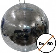 STAGE4 Mirror Ball 50 зеркальный диско-шар D=50см, размер ячеек 10x10мм, стекло (зеркало), цвет серебристый, масса 5 кг от музыкального магазина МОРОЗ МЬЮЗИК