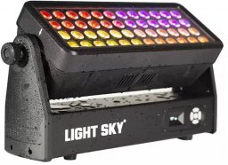 LIGHT SKY SIRENA светодиодный прожектор 48х15Вт. 4-в-1 RGBL светодиодов, управление DMX512, RDM, степень защиты IP66, покрытие 18°/35° от музыкального магазина МОРОЗ МЬЮЗИК