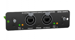Behringer WING-DANTE Карта DANTE для цифрового микшерного пульта 64-канальный двунаправленный аудиоинтерфейс с частотой дискретизации 48 кГц от музыкального магазина МОРОЗ МЬЮЗИК