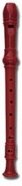 SWAN SW8K-1/RD Блок-флейта немецкая система, цвет - красный, корпус - пластик, пластиковый кейс от музыкального магазина МОРОЗ МЬЮЗИК