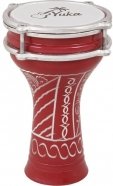 YUKA DRBTP5-10RD - Турецкая дарбука, с гравировкой, цвет: красный, размер: 5' (13см) x 10' (24см), материал: алюминий, пластик от музыкального магазина МОРОЗ МЬЮЗИК