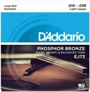 D'Addario EJ73 Комплект струн для мандолины, фосф.бронза, Light, 10-38 от музыкального магазина МОРОЗ МЬЮЗИК