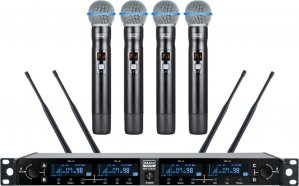Картинка XLINE WS-1200A Радиосистема четырехканальная с четырьмя ручными передатчикам от музыкального магазина МОРОЗ МЬЮЗИК XLINE WS-1200A Радиосистема четырехканальная с четырьмя ручными передатчикам от музыкального магазина МОРОЗ МЬЮЗИК