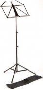 BRAHNER MS-219/BK Пюпитр (подставка для нот) Чёрный, металлический, складной, облегченный, с пластик от музыкального магазина МОРОЗ МЬЮЗИК