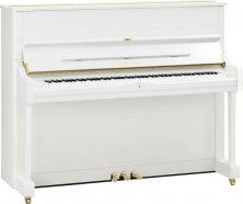 YAMAHA U1PWH//Q.LZ.WITHBENCH Пианино U1 - 121см., цвет PWH - белый, полированное, с банкеткой от музыкального магазина МОРОЗ МЬЮЗИК