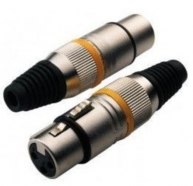 Rockcable RCL10001 M кабельный балансный разъем XLR female, 3 контакта, металл/ крышка металл. КОММУТАЦИЯ, РАЗЪЕМЫ, ПЕРЕХОДНИКИ Rockcable RCL10001 M кабельный балансный разъем XLR female, 3 контакта, металл/ крышка металл.