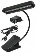 DEKKO FL-9030-10 подсветка для пюпитра ветильник светодиодный для пюпитра или клавишных, крепление типа прищепка, гибкая ножка, 10 LED от музыкального магазина МОРОЗ МЬЮЗИК