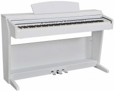 Artesia DP-3 White Satin цифровое фортепиано 88 молоточковых клавиш, 8 тембров, 64 полифония, MIDI/USB, стойка, крышка, педали, цвет БЕЛЫЙ от музыкального магазина МОРОЗ МЬЮЗИК