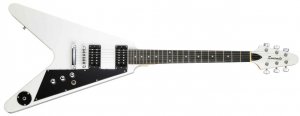 Sunsmile SFV-09 электрогитара Flying V 22 лада, HH, корпус липа, гриф клён, бридж Tune-O-Matic, цвет белый от музыкального магазина МОРОЗ МЬЮЗИК
