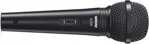 SHURE SV200-A микрофон динамический вокальный с выключателем и кабелем (XLR-XLR), черный от музыкального магазина МОРОЗ МЬЮЗИК