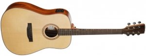 Shinobi SMA-611TE гитара трансакустическая, верхняя дека ситхинская ель, нижняя дека/обечайки махагони, EQ, DSP FX, тюнер, ЧЕХОЛ от музыкального магазина МОРОЗ МЬЮЗИК