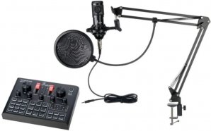 Foix V9Xpro+BM800 Набор для стрима, конференций, игровой, студийный (микрофон, звуковая карта) от музыкального магазина МОРОЗ МЬЮЗИК