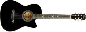 Belucci BC3820 BK акустическая гитара фолк 38” шестиструнная с вырезом, цвет черный отделка матовая от музыкального магазина МОРОЗ МЬЮЗИК