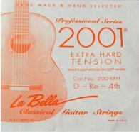La Bella 2004XH Отдельная 4-я нейлоновая струна (мононить) в посеребренной оплетке от музыкального магазина МОРОЗ МЬЮЗИК