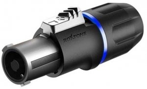 КОММУТАЦИЯ, РАЗЪЕМЫ, ПЕРЕХОДНИКИ ROXTONE RS4FP-HD-Blue разъем кабельный типа speakon сверхпрочный с металлическим основанием никелированная латунь, 4-х контактный, "female", синий