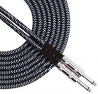 КОММУТАЦИЯ, РАЗЪЕМЫ, ПЕРЕХОДНИКИ Foix XA06-BK кабель инструментальный 6 м, D=7 мм, оболочка твидовая плетёная, цвет чёрный
