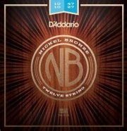 D'Addario NB1047-12 Nickel Bronze комплект струн ПРЕМИУМ КЛАССА для 12-струнной акустической гитары, Light, 10-47 от музыкального магазина МОРОЗ МЬЮЗИК