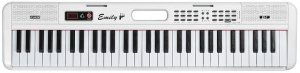 EMILY PIANO EK-7 WH портативный синтезатор БЕЛЫЙ 61 клавиша, 64 полифония, 900 тембров, 700 ритмов, обучение, память, динамики 2х5 Вт от музыкального магазина МОРОЗ МЬЮЗИК
