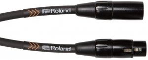 КОММУТАЦИЯ, РАЗЪЕМЫ, ПЕРЕХОДНИКИ Roland RMC-B10 симметричный микрофонный кабель XLR(M)-XLR(F) - прочные разъемы XLR, длина 3 м