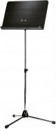 K&M 11812-000-02 пюпитр оркестровый, стойка - хром, подставка - черное дерево, 680-1210 мм от музыкального магазина МОРОЗ МЬЮЗИК