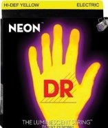 DR STRING NYE-11 NEON HiDef Yellow струны электрических гитар, светящиеся в УФ, цвет Yellow 11-50 от музыкального магазина МОРОЗ МЬЮЗИК